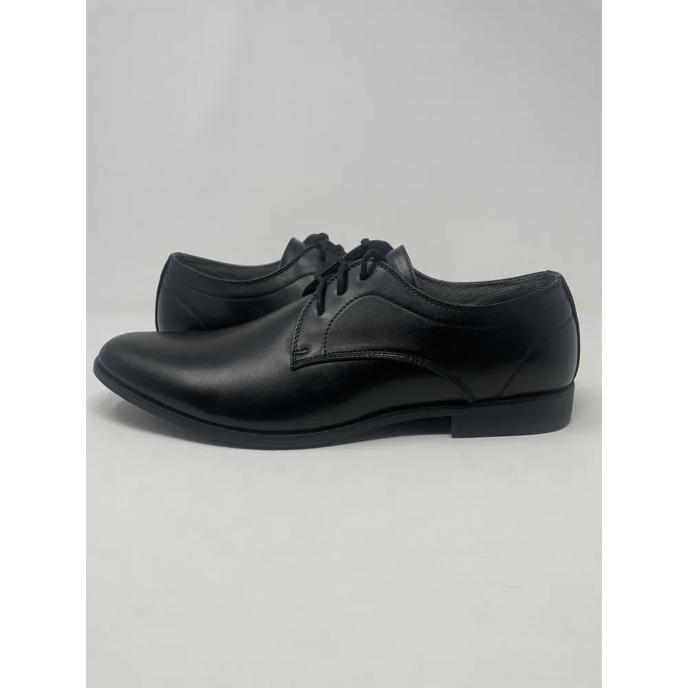 Perry Ellis Portfolio Jess Black Oxford Dress Shoes Ultra Foam‎ Mens Size 11.5